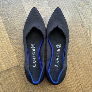 Rothy’s The Point Black Solid Flats
